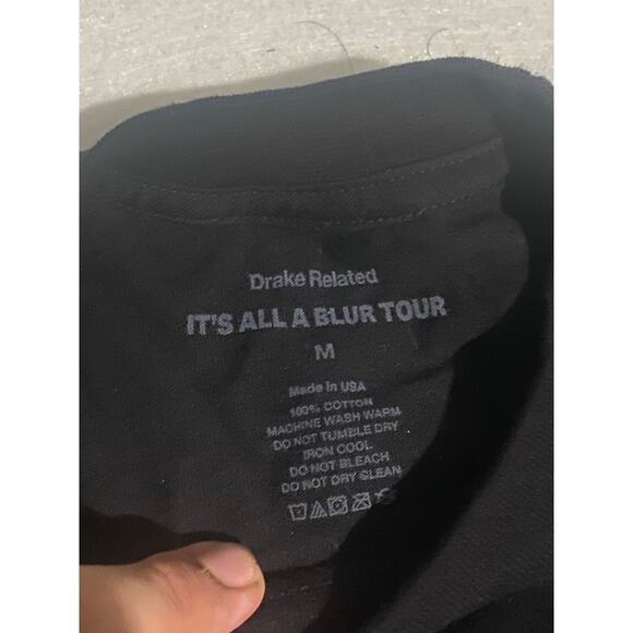 Drake It's All A Blur Tour T-Shirt IAAB 2023 Men's Medium Black Concert Merch - Picture 3 of 3